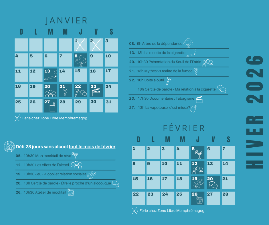 Programmation Janvier & Février 
